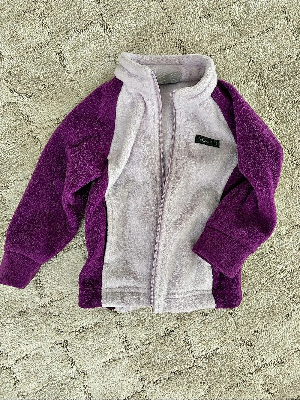 Columbia Infant Benton Springs Fleece Jacket Girls 12-18 Purple & Pink